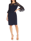 Adrianna Papell Womens Laced Knee-length Cocktail And Party Dress In Multi