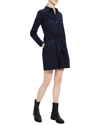 Theory Tie-waist Button-front Romper In Multi