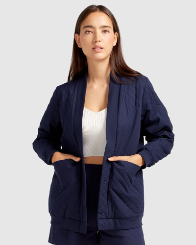 Belle & Bloom Over It Quilted Bomber In Multi