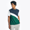 Nautica Mens Navtech Sustainably Crafted Colorblock T-shirt In Multi
