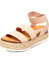 STEVE MADDEN KIMMIE WOMENS ANKLE STRAP FLATFORM ESPADRILLES