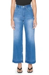 FRAME LE HIGH 'N' TIGHT WIDE LEG JEANS