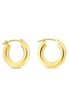 A & M 14K GOLD 15MM CHUNKY HOOP EARRINGS