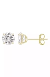 A & M 14k Gold Cz Stud Earrings In Gold