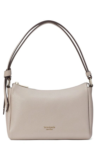 Kate Spade Kate Sapde New York Knott Small Pebbled Leather Shoulder Bag In Warm Taupe.