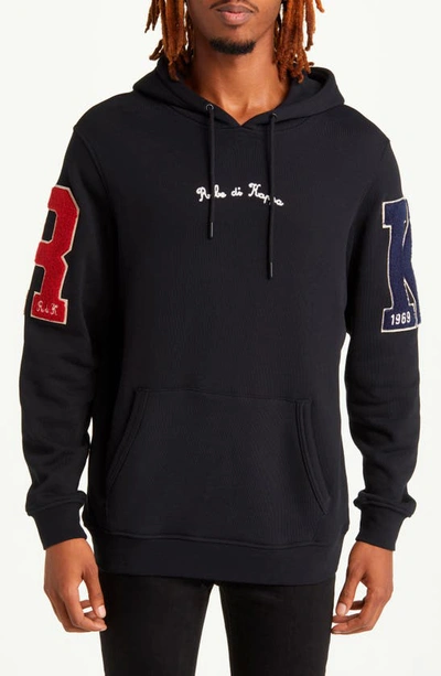 Kappa Giovani Motti French Terry Hoodie In Jet Black