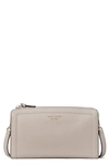 Kate Spade New York Knott Small Leather Crossbody Bag In Warm Taupe.