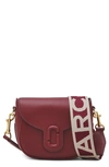 Marc Jacobs The J Marc Small Saddle Bag In Cherry