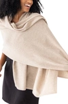 Zestt Organics The Cashmere Travel Scarf In Oat