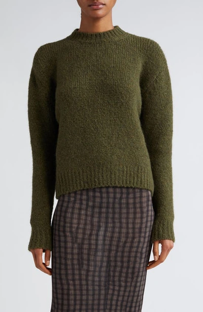 Paloma Wool 1 Besito Intarsia Crewneck Jumper In Khaki