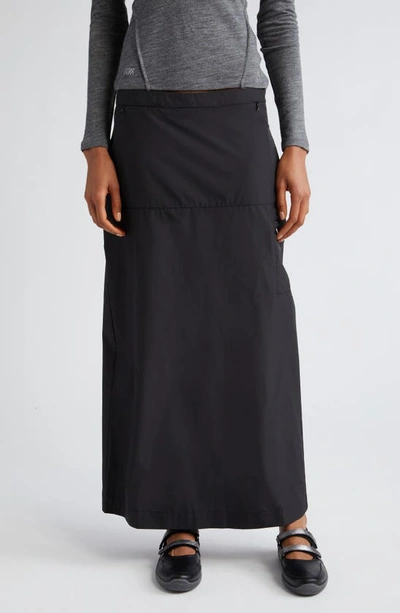 Paloma Wool Black Jumpier Maxi Skirt In C/999 Black