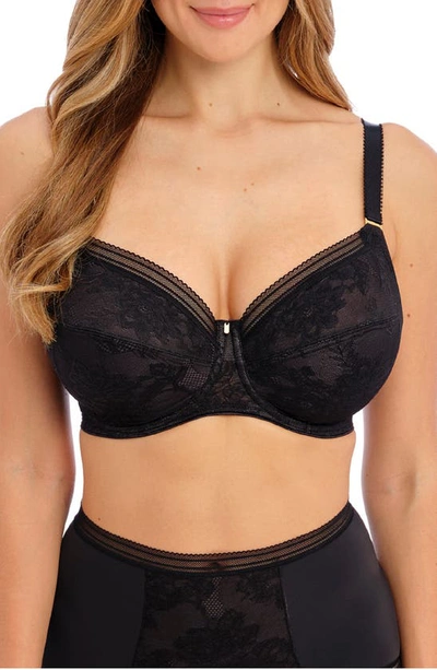 Fantasie Fusion Underwire Lace Side Support Bra In Black