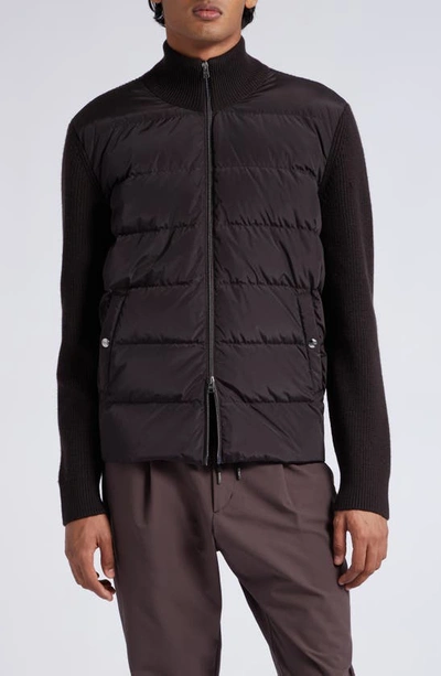 Herno Padded Wool Jacket In Blue