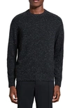 Theory Dinin Donegal Wool & Cashmere Sweater In Charcoal Multi - Qdy