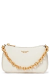 Kate Spade Jolie Small Leather Convertible Crossbody Bag In Parchment