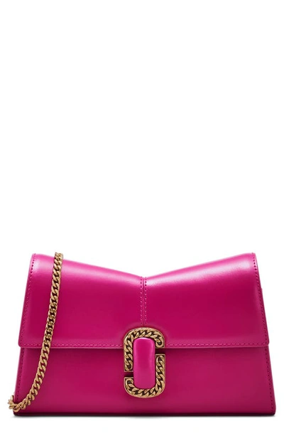 Marc Jacobs The St. Marc Wallet On A Chain In Lipstick Pink