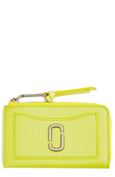 Marc Jacobs The Utility Snapshot Top Zip Card Case In Limoncello