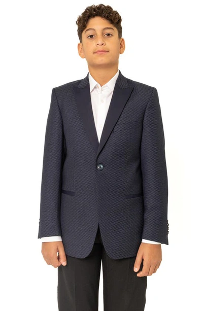 Pinoporte Kids' Wool Dinner Jacket In Navy