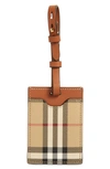 BURBERRY ARCHIVE CHECK LUGGAGE TAG