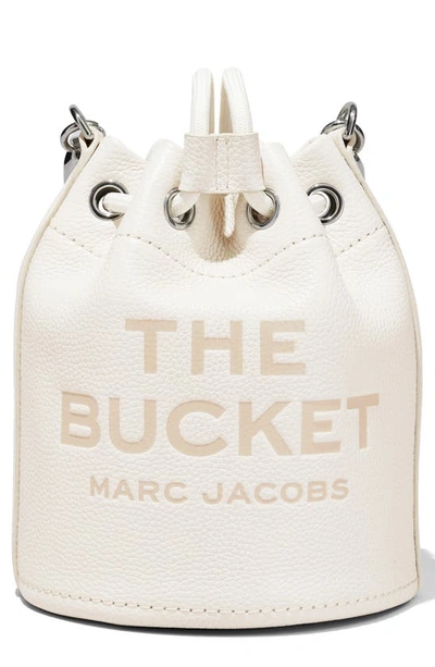 Marc Jacobs The Leather Bucket Bag In White