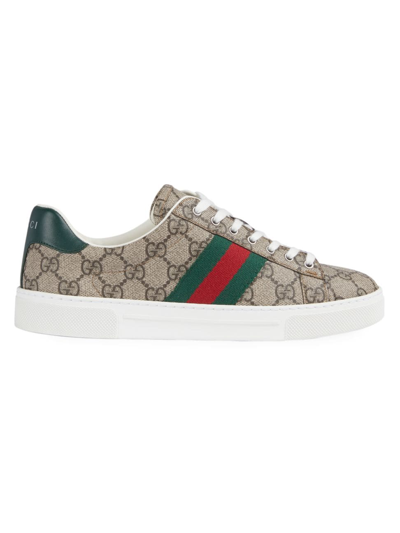 Gucci Women's Ace Monogram Sneakers In Multi