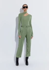 Lapointe Modal Jersey Asymmetric Slit Tee