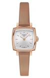 Tissot Lovely Summer Leather Strap Square Watch & Interchangeable Straps Set, 20mm In Tan