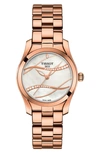 Tissot Women's T-wave 30mm Quartz Watch In Rose Gold/ Mop/ Rose Gold
