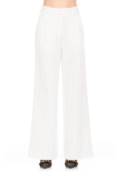 ALEXIA ADMOR ALEXIA ADMOR ELODIE PINSTRIPE PANTS