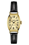 Tissot Porto Croc Embossed Leather Strap Watch, 22mm In Gold