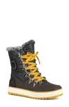 Aquatherm By Santana Canada Mara Waterproof Faux Fur Boot In Grey Mustard