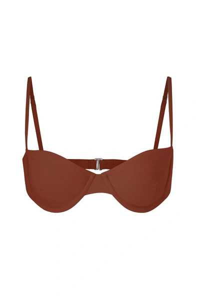 Anemos The Balconette Underwire Bikini Top In Sienna