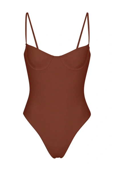 Anemos The Balconette Underwire One-piece In Sienna