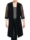 R & M Richards Plus Womens Godet Office Duster Top In Multi
