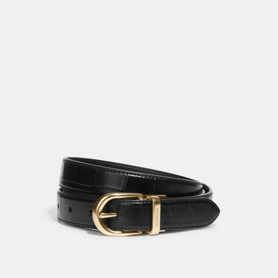 Coach Outlet Classic Buckle Cut To Size Reversible Belt, 25 Mm In Gold