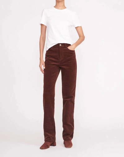 Staud Chisel Corduroy Straight-leg Pants In Multi