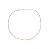 Olivia & Pearl Seed Pearl Necklace Pink In Spn/pink/ss