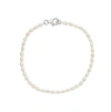Olivia & Pearl Seed Pearl Bracelet White In Spbra/white/ss