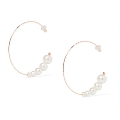 Olivia & Pearl Uat Oh So Fine Cluster Hoop Earring Vermeil In O&p/che/ver/rg