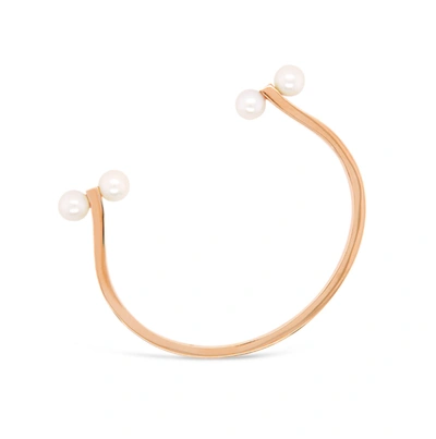 Olivia & Pearl Signature Cuff Bangle Rose Gold In O&p/scb/rg