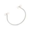 Olivia & Pearl Signature Cuff Bangle Sterling Silver In O&p/scb/ss