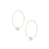 Olivia & Pearl Oh So Fine Hoop Earring 18ct In He/18ct/rg