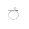 Olivia & Pearl Starlet Pearl Ring In O&p/spr/ss/s