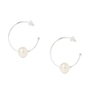 OLIVIA & PEARL OH SO FINE MINI HOOP EARRING VERMEIL