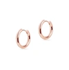 Olivia & Pearl Midi Chunky Hoop Earrings In Mche/rg