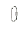 Olivia & Pearl Classic Carabiner Large In Carib/ss/l