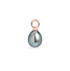 Olivia & Pearl Tahitian Pearl Charm In Tahi/pc/rg