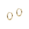 Olivia & Pearl Midi Chunky Hoop Earrings In Mche/yg