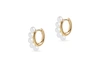 OLIVIA & PEARL PEARL HUGGIE EARRINGS