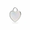 OLIVIA & PEARL MOTHER OF PEARL HEART CHARM